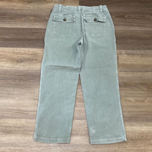 Faherty Light Green Wide Leg Jeans Sz 27 - Picture 1 of 12